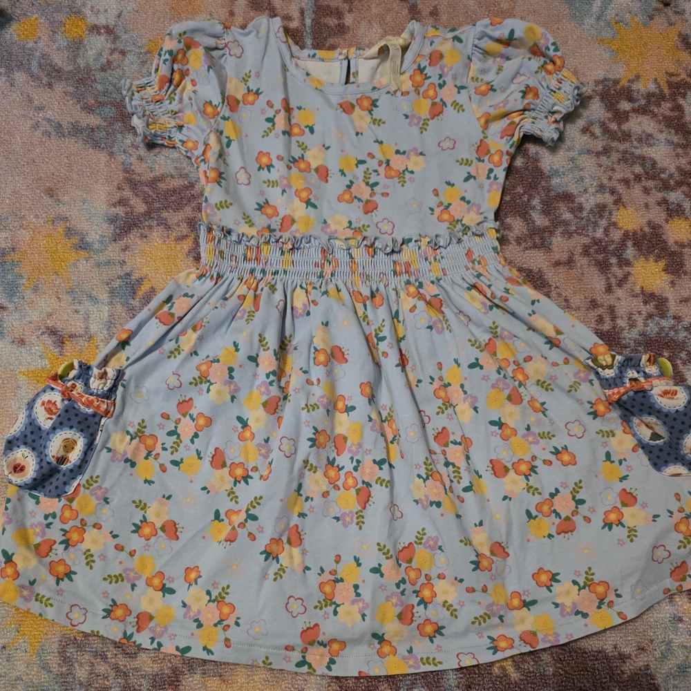 Matilda Jane Light Blue Floral Kids Dress